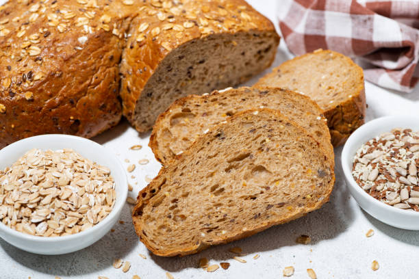 istock healthy bread with oatmeal and seeds, closeup 1359354700