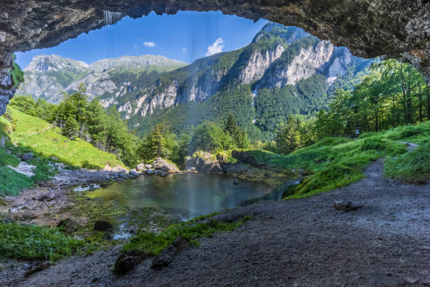 istock Goriuda waterfall (Fontanon di Goriuda), Province of Udine, Italy 1359356704