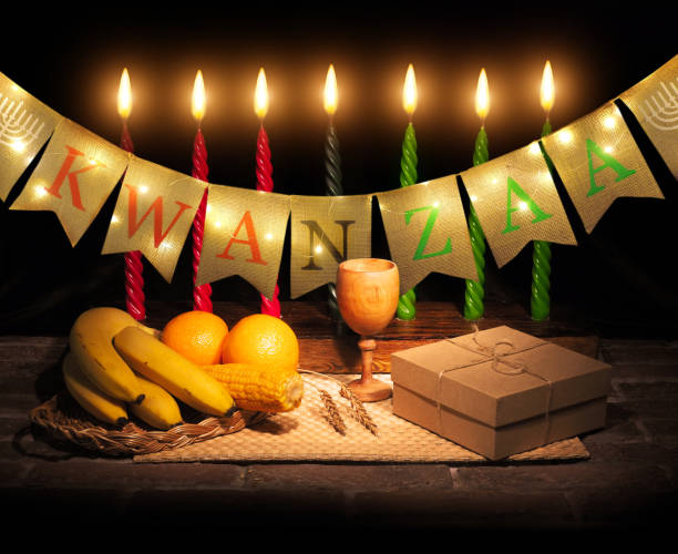 istock Happy Kwanzaa. African festive concept. Black history. 1359358040