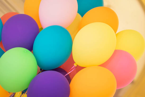istock Many Multi colored Air balloons, abstract bright festive background 1359358496