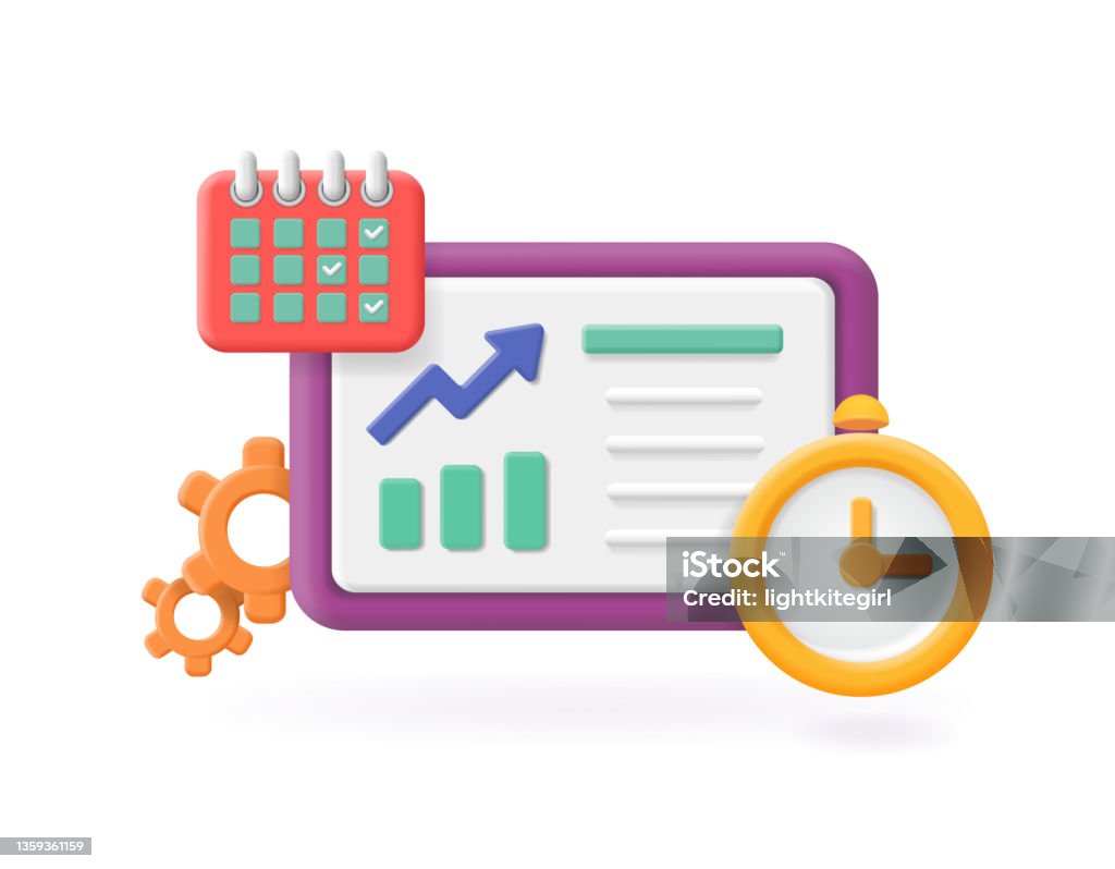 Time Workflow Time Management Concept Workflow Stock Illustration - Download Image ...