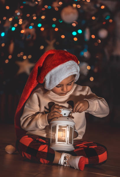 istock Little Boy on Christmas Eve 1359362734