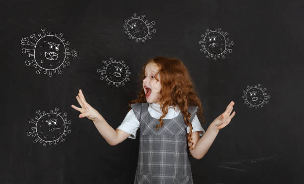 istock Child is protected from the covid 19 virus. 1359363634