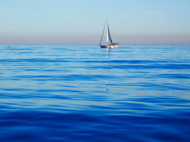 istock Sailing boat on the Mediterranean Sea 1359366526