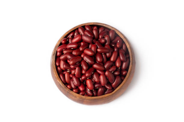 istock Dried red bean, kidney bean on the white background 1359371003
