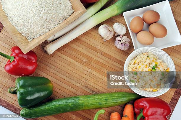 Рис И Овощи — стоковые фотографии и другие картинки Без людей - Без людей, Вегетарианское питание, Горизонтальный