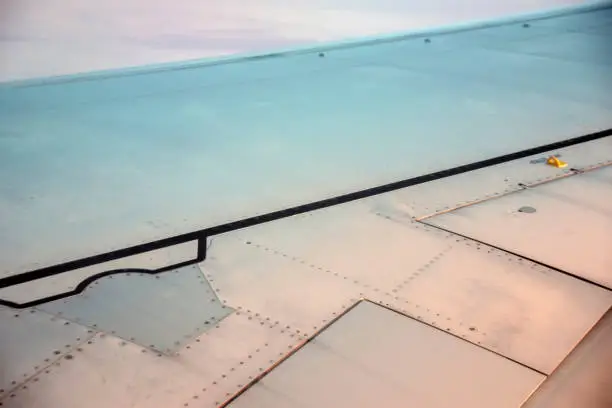 Photo of Detail Of A KLM Airplane Wing At Amsterdam The Netherlands