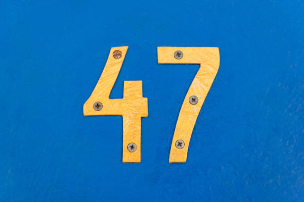 istock figures forty-seven on blue iron doors 1359382608