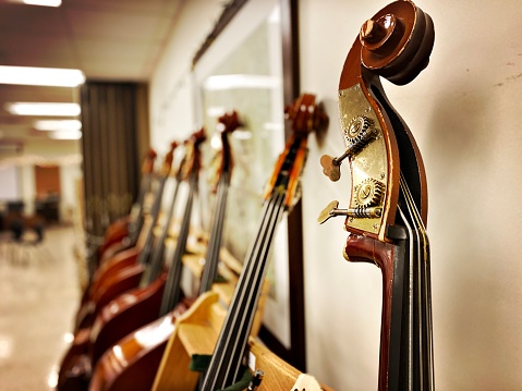 Double Bass in a Classroom