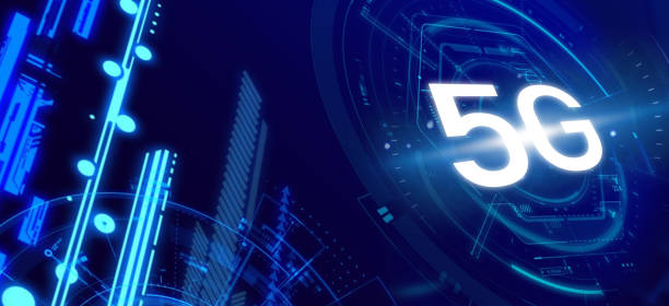 istock 5G network. Concept of future high speed mobile internet, future of wireless systems, global technology. Business banner 1359390735