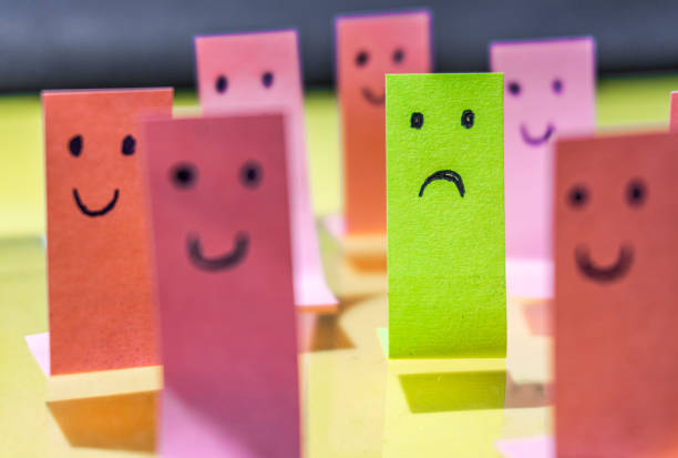 istock Concept of feeling different, not fitting into society. 1359390809