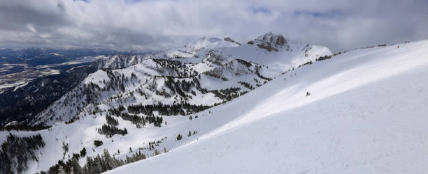 istock Alpine skiing at Jackson Hole ski resort, Wyoming 1359391800