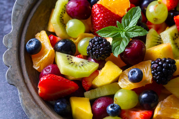 istock Fruit salad made from summer fruits 1359391874