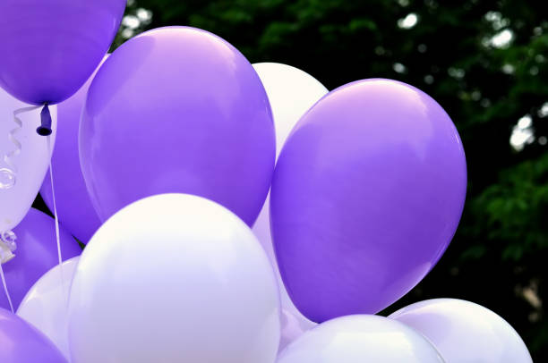 Light Purple balloon on white