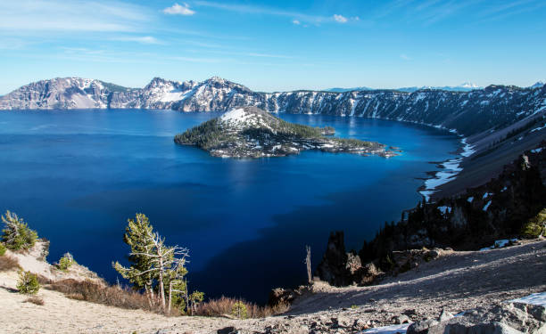 istock Wizard Island at Crater Lake National Park 1359399859