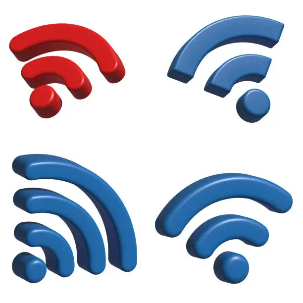 Vector illustration of Vector Wi-Fi internet icon