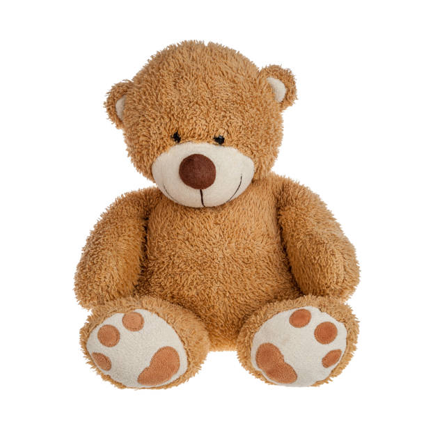 istock Teddy bear, children's toy isolated on white background, favorite 1359408099