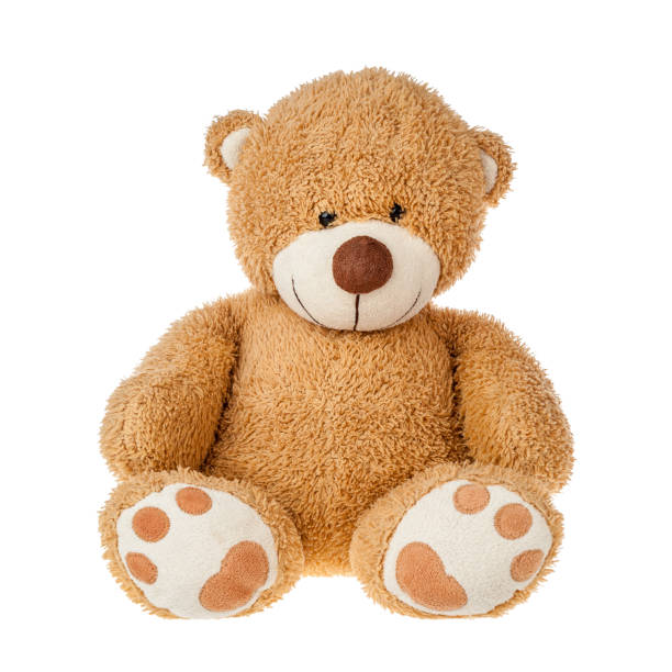 istock Soft toy for kids teddy bear, isolated on a white background 1359408158