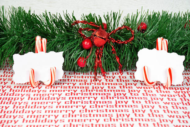 istock Christmas Candy Cane Place Card Holders 1359409312