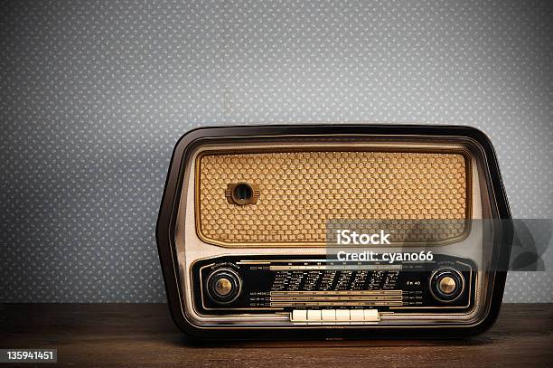 Antique Radio Stock Photo - Download Image Now - 20th Century, Communication, Dial