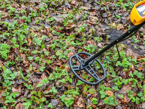 istock metal detector, an electronic device that allows detecting metal objects in a neutral or weakly conducting environment 1359414860