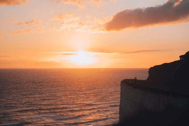 Beautiful sunset over the sea