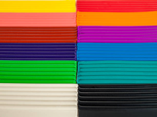 istock Soft wax plasticine plastic for modeling and figures, multicolored, cubes, for children and adults, hobbies 1359416925