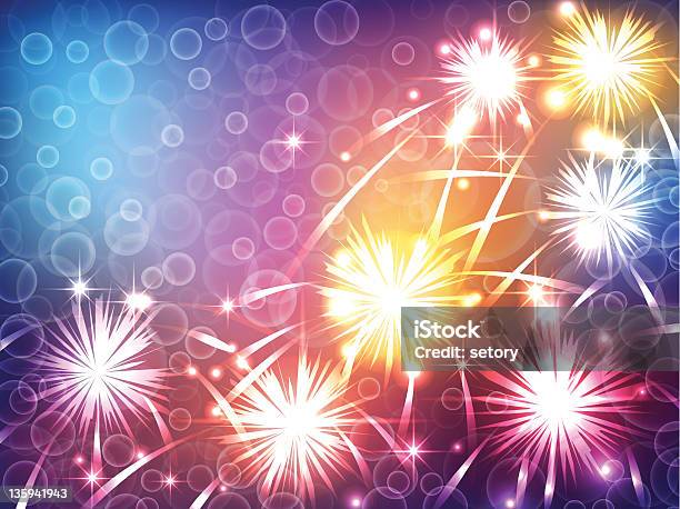 Bright Background With A Festive Stock Illustration - Download Image Now - Anniversary, Backgrounds, Bright