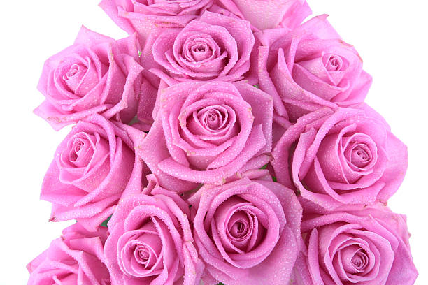 istock Bouquet of roses over white 135941951
