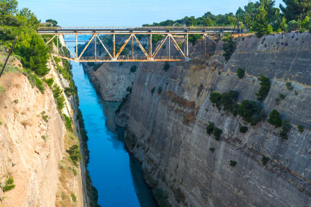 istock Corinth Canal separating mainland Greece from Peloponnese 1359426171
