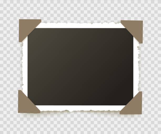 istock Photo frame picture on wall. Scrapbook alboom image. Vector vintage photo instant set with pin and sticky 1359426193