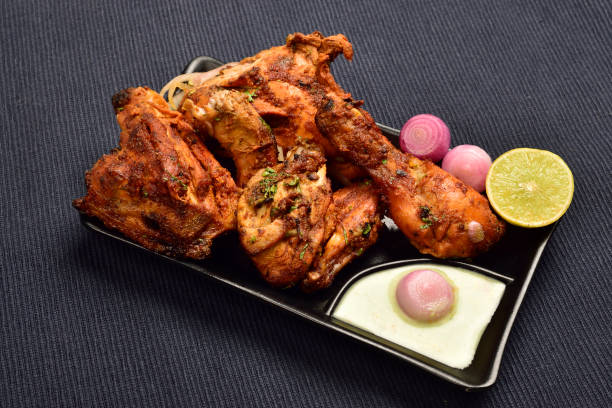 istock Barbeque Chicken in Plate, Tandoori Chicken 1359435524