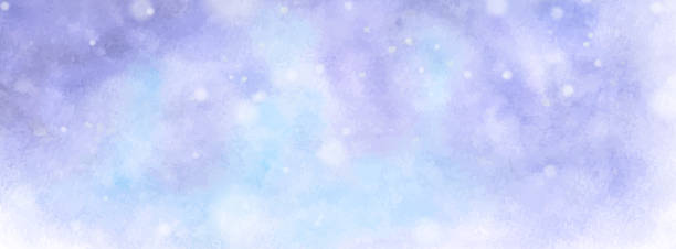 istock Abstract blue-purple watercolor stains for background 1359458832