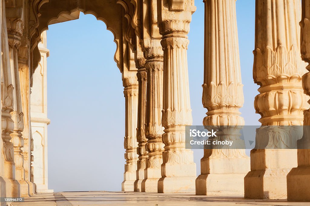 Colonnade of Jaswant Tada Jaswant Thada In Jodhpur, India Door Stock Photo