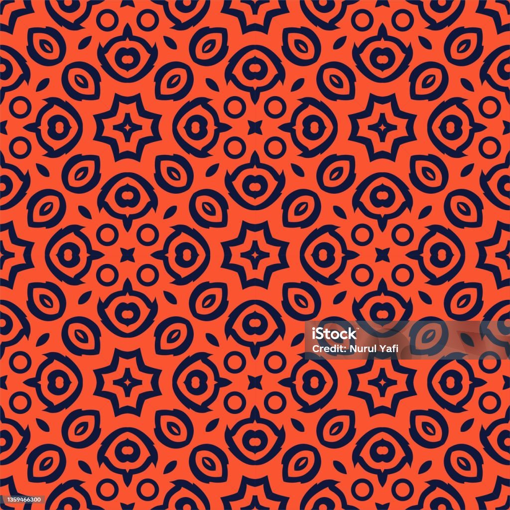 Abstract Two Color Patterns Two Colors Seamless Abstract Shape Simple Pattern Ornament Background ...