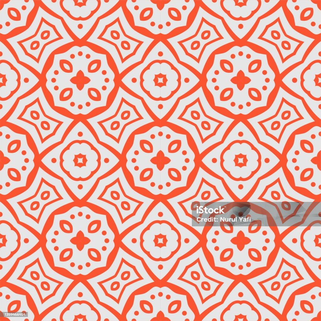 Two Colors Seamless Abstract Shape Simple Pattern Ornament Background ...