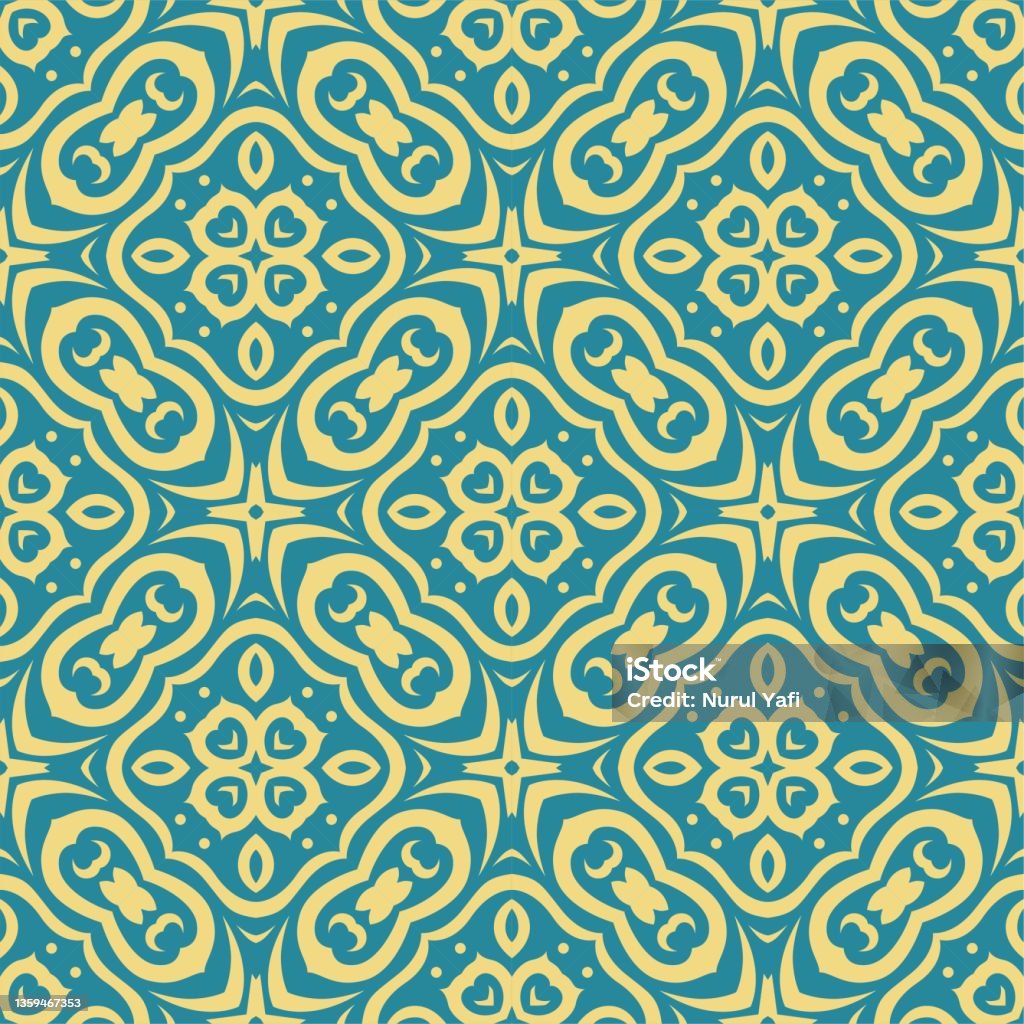 Two Colors Seamless Abstract Shape Simple Pattern Ornament Background ...
