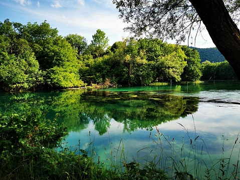 Pure nature in Bihac, Bosnia and Herzegovina, part if the National Park Una.