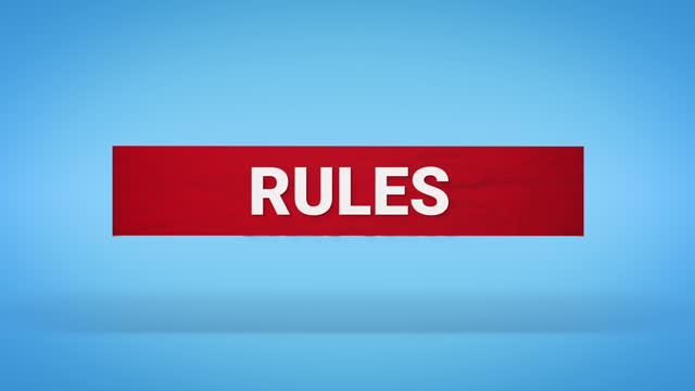 Rules Concept - 4K Resolution