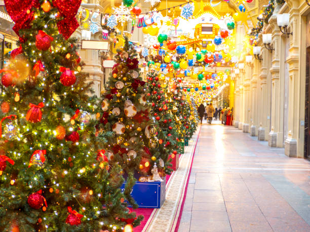 istock Interiors decorated for the holidays. 1359475994