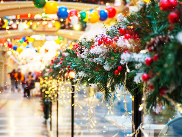 istock Interiors decorated for the holidays. 1359476041