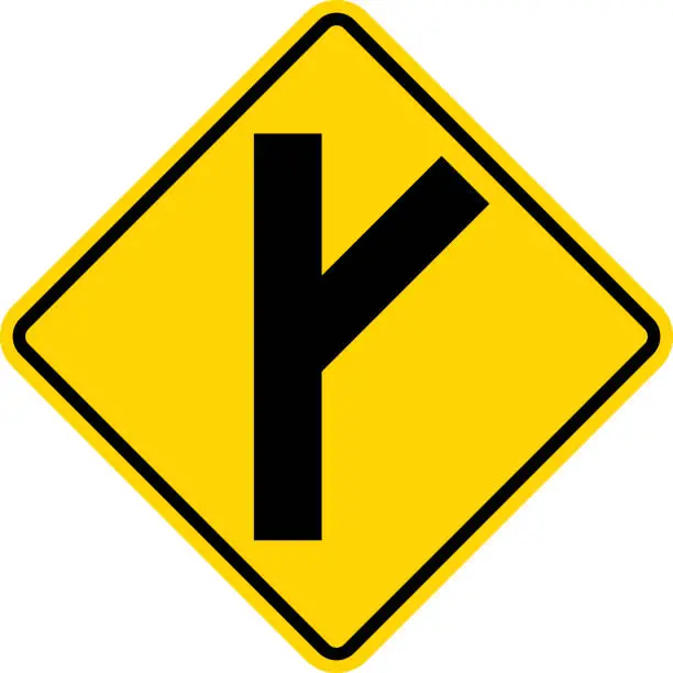 Sp Side Sign Free road signs split merge sign Vector Images & Graphics | FreeImages
