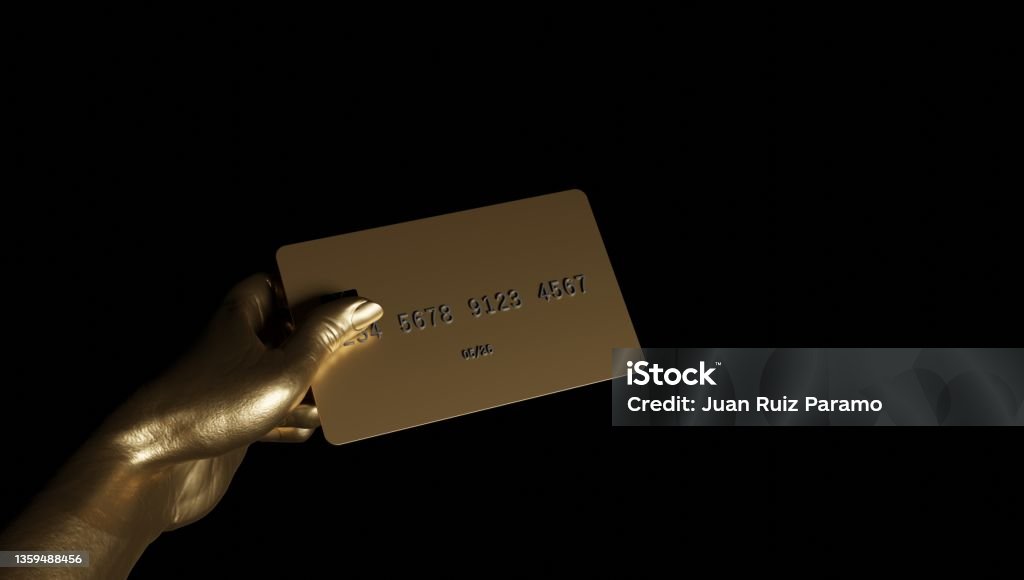 3d rendering of a woman's hands holding a card and making the gesture of paying. Template for mockup. 3d rendering of a woman's hands holding a card and making the gesture of paying. Template for mockup Paying Stock Photo
