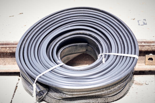 istock Special hoses and pipes on a construction site. 1359493569