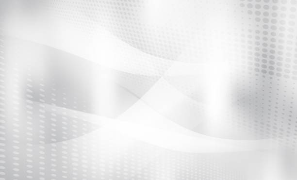 istock White Gray halftone pattern with white line motion backdrop wallpaper. Clean Grey geometric abstract background. used for empty room and display your product. 1359496543