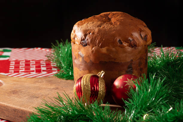 istock Chocotone, panettone with chocolate chips, photo as the product is in reality, selective focus. 1359497183