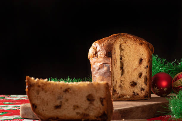 istock Chocotone, panettone with chocolate chips, photo as the product is in reality, selective focus. 1359497228