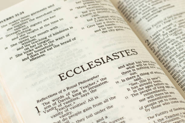 istock Ecclesiastes Holy Bible Old Testament open Book close-up 1359497811
