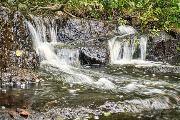 istock swedish brook, rivers with small and big waterfalls 1359499042
