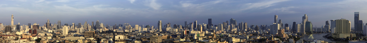 Bangkok Panorama from Bayoke Tower to Chao Praya River